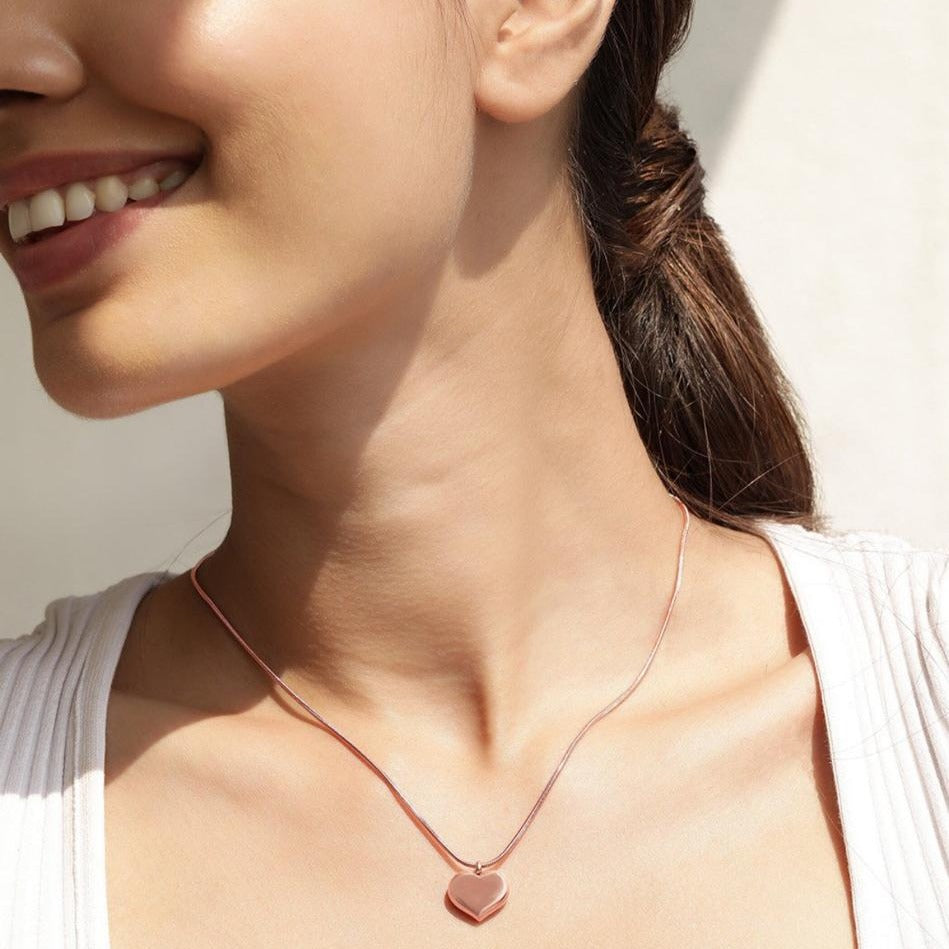 Rose Gold Heart Necklace