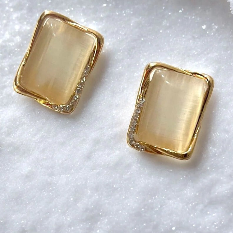 Golden Radiance Studs