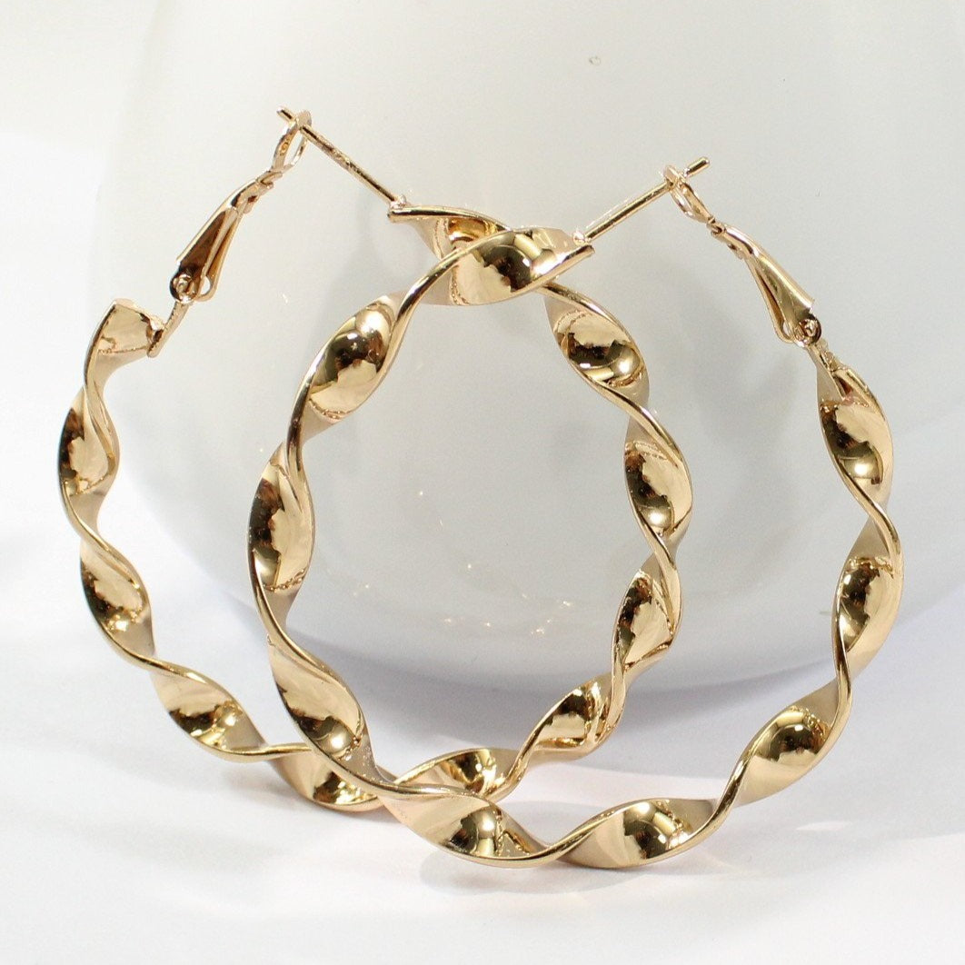 Golden Swirl Earrings