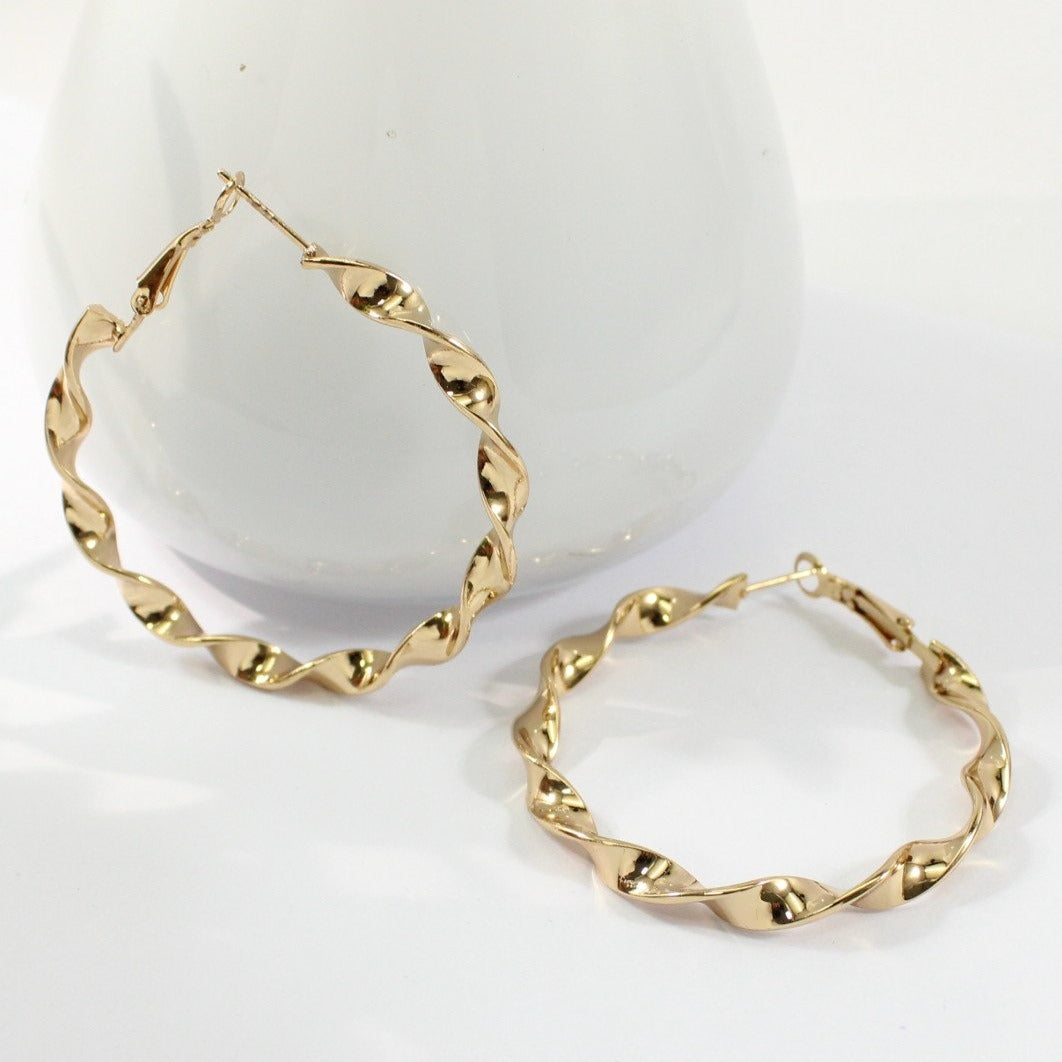 Golden Swirl Earrings