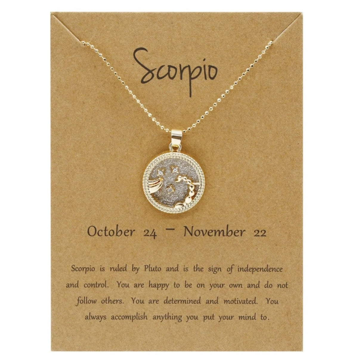 Celestial Scorpio Necklace