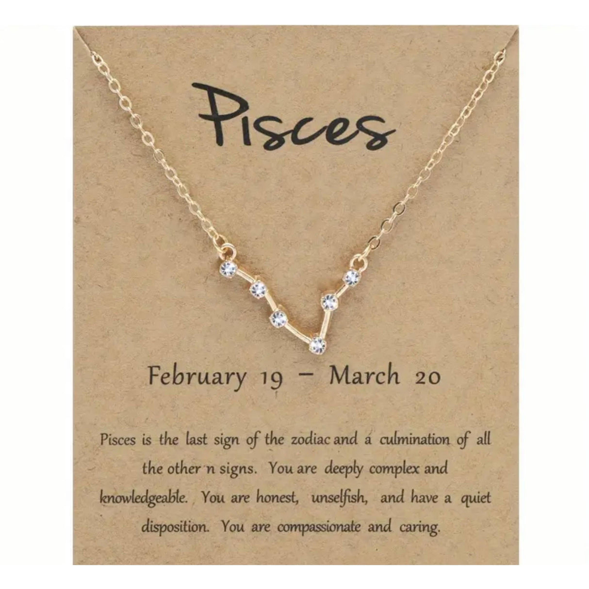 Pisces Constellation Necklace