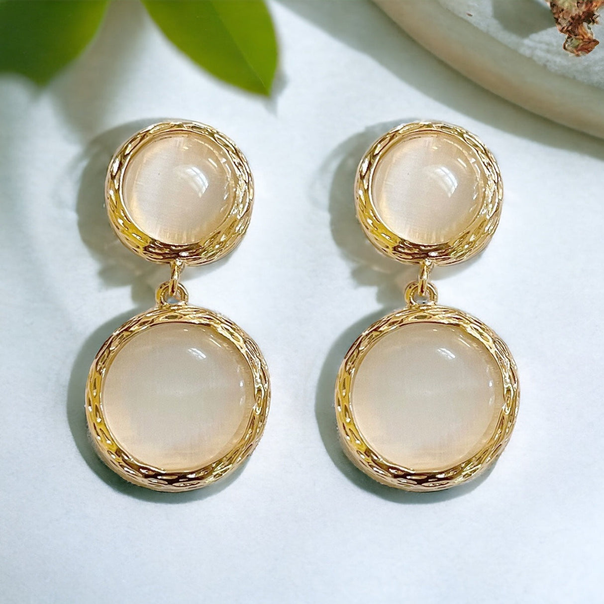 Moonstone Drop Earrings